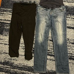 Maternity leggings and jeans